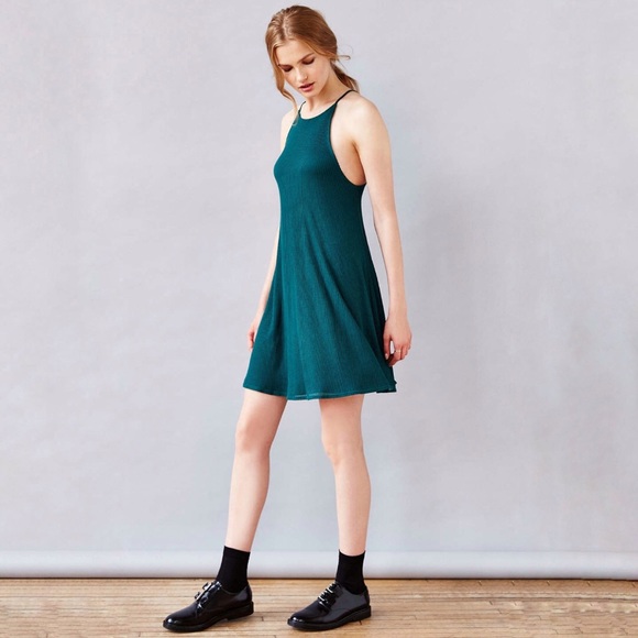 Urban Outfitters Dresses & Skirts - UO Silence + Noise Green Halter Trapeze Dress